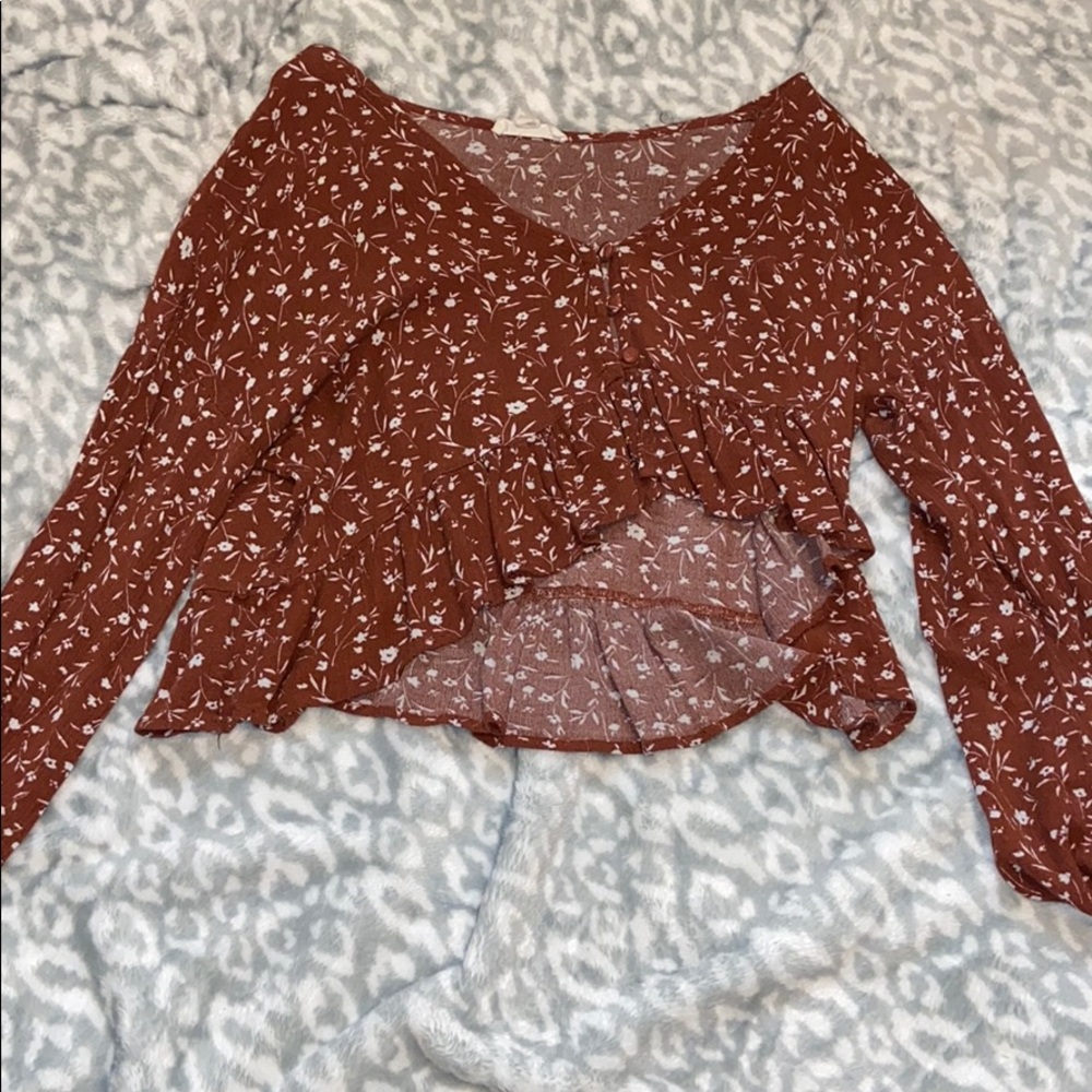 floral shirt with buttons